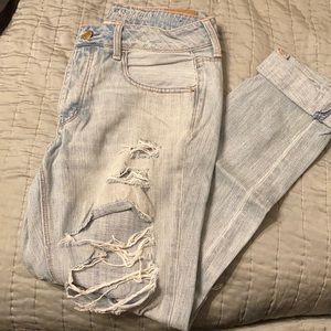 Distressed jeans